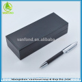 Alta qualidade presente relativo à promoção caneta marca logotipo couro metal caneta